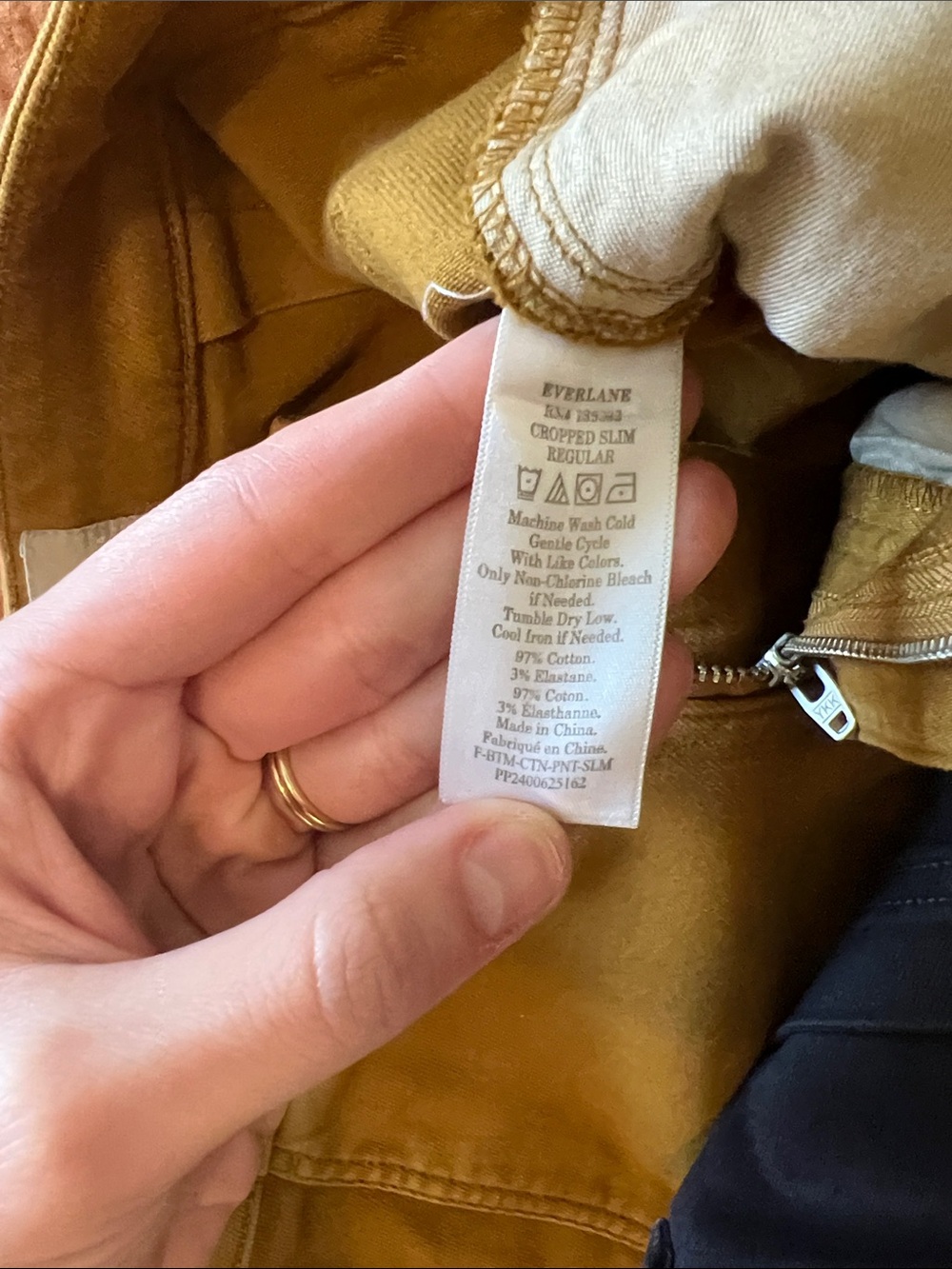 Everlane Ankle-Length Pants in Black and Mustard - Picture 6 of 7